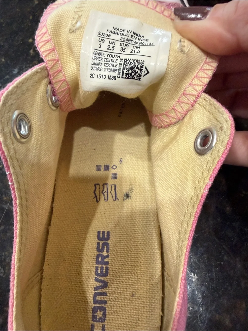 Converse Kids Bright Pink Low-Top Canvas Sneakers